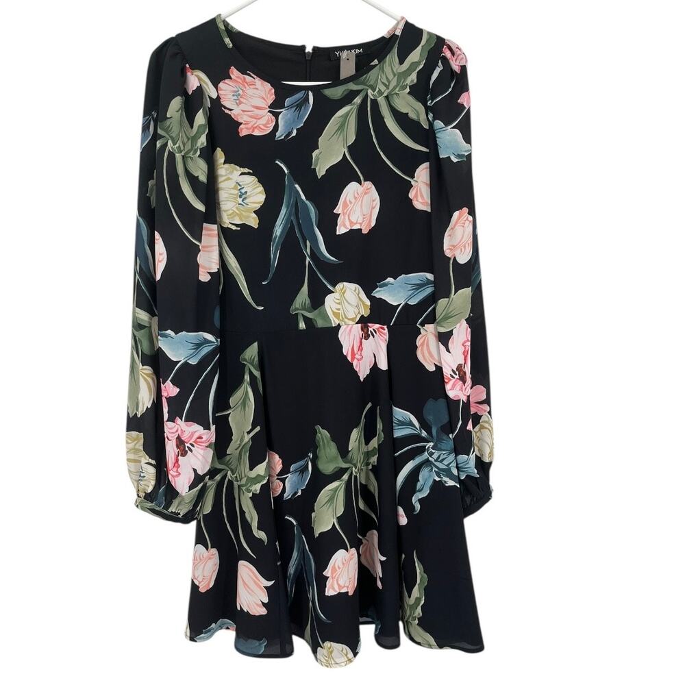NEW Anthropologie Yumi Kim Long Sleeve Wild Love Floral Dress Women's Medium
